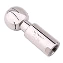 DERNORD Rotary Spray Ball NPT Female CIP Tank Cleaning Ball 360° Spray Pattern, Stainless Steel 304 (3/4" NPT Threaded)