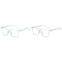Dervin Clear Lens Square Sunglasses Spectacle Frames for Men and Women (Blue) Clear Lens Square Sunglasses Spectacle Frames for Men and Women (White)