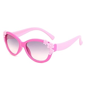 dervin uv protected floral cat eye sunglasses for girls 3-7 years