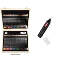Derwent Academy Colour and Watercolour Pencils Wooden Gift Box (Set of 48) &amp; Battery Operated Eraser with 8 Replacement Erasers