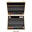 Derwent Academy Colour and Watercolour Pencils Wooden Gift Box (Set of 48)