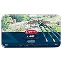 Derwent Artists Colouring Colour Pencils Tin, Drawing &amp; Colouring, Ideal for Layering &amp; Blending, Wax-Based, Professional Quality, 32097 - (Set of 72)