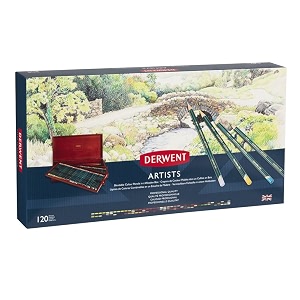derwent artists colouring colour pencils wooden gift box set drawing amp colouring ideal for layering amp blending wax-based professional quality 32098 - multicolour set of 120