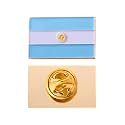 Desert Cactus Argentina Metal Lapel Pin Enamel Finish (Rectangle Pin)