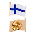 Desert Cactus Finland Metal Lapel Pin Enamel Finish (Waving Flag Lapel Pin)