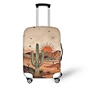 Desert Cactus Luggage Covers,Luggages Covers for Suitcase,Suitcase Protective Cover,Travel Luggage Cover Suitcases Protector Dust Pollution Prevention