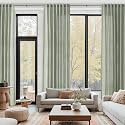 Nanspring Extra Long Linen Curtains 132 Inch