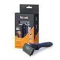 Deshedding Brush for Short/Medium-Hair Dogs & Cats (Medium,Blue) | Deshedding Dog Brush for Shedding | Cat Brush for Shedding | Removes Dead Undercoat