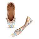 Flat FootwearMojariPunjabi JuttiBellies for Women - Embroidered