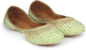 The Desi Dulhan Mojaris For Women (Green , 7)