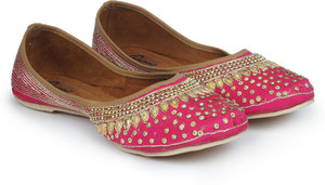 the desi dulhan mojaris for women pink  9