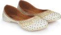 The Desi Dulhan Mojaris For Women (White , 6)