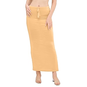DESI GIRL Satin Shimmer Stretchable Saree Shapewear