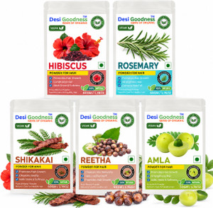 Desi Goodness Rosemary Hibiscus Amla Reetha Shikakai