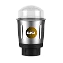 Desi mart Mixer Grinder Blender Jar Stainless Steel Mini Chutney Container without Transparent Clip Lid Strong Coupler Ideal Kitchen Accessory for Dry Wet Mixture Dosa Batter 500 Ml