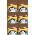 LED Mirror Light 12W 3 Color Vanity Light Black Rose Gold Pack of 6