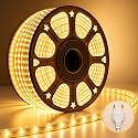 Desidiya 20 Meter LED Rope Light Warm White for Diwali Decoration | Flexible PVC Pipe Light for Balcony, Window, Ceiling Cove &amp; Mandir | Plug-in Decorative Lights for Home, Wedding &amp; Party Décor
