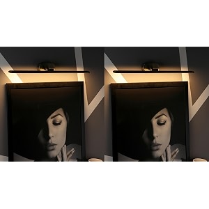 desidiya 6 watts antique gold aluminium and acrylic finish led picture photo frame light adjustable head with 3 step light white warm white and natural white - pack of 2
