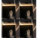 Desidiya 6 Watts Antique Gold Aluminium and Acrylic Finish LED Picture Photo Frame Light Adjustable Head with 3 Step Light (White, Warm White and Natural White - Pack of 4)