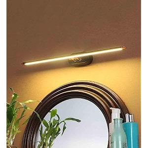 desidiya led mirror light 6w 3 color vanity light black rose gold pack of 1