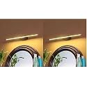 Desidiya 6W 3-in-1 Color Changing Black Rose Gold Finish LED Mirror Picture Wall Light,Bathroom Vanity Led Mirror Light with 2 Year Warranty (Cool White/Warm White/Natural White)-Pack of 2