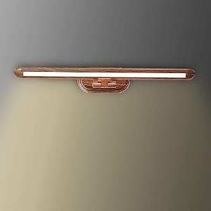 desidiya 6 watts brown wooden finish led picture photo frame light adjustable head with 3 step light warm white - pack of 1