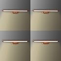 Desidiya 6 Watts Brown Wooden Finish LED Picture Photo Frame Light Adjustable Head with 3 Step Light (Warm White - Pack of 4)