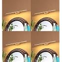 Desidiya 6 Watts Rose Gold Finish LED Picture Photo Frame Light Bathroom Dressing Table Light Adjustable Head with 3 Step (White, Warm White and Natural White - Pack of 4)