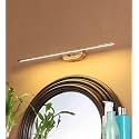 Desidiya 6 Watts Rose Gold Finish LED Picture Photo Frame Light/Bathroom Dressing Table Light Adjustable Head with 3 Step Light (White, Warm White and Natural White - Pack of 1)