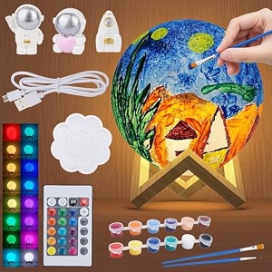 desidiya paint your own moon lamp kit 59 inch 16 colors with remote control arts and crafts for boys girls kids and women birthday gift and decompression toy