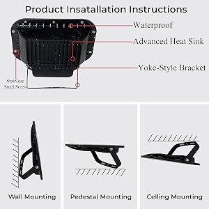 desidiya tv model flood light super bright 50w 5000lm led flood outdoorindoor light white waterproof - pack of 1