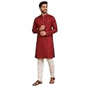 Designer Ethnic WearFusion Wear MenShort Kurta for
