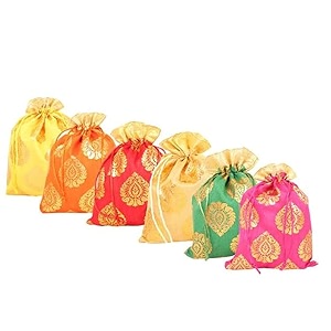 Designer Fabric Potli Batwa Bag Bridal Purse