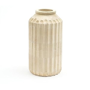 handmade mango wood flower vase for home decor in natural finish small- 634x 1234 large-734 x 1434 ideal flower pots for home decoration pack of 2
