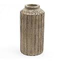 Handmade Mango Wood Flower Vase for Home Decor in Natural Finish |Small- 6"X 12", Large-7" X 14" Ideal Flower Pots for Home Decoration (Pack of 2)