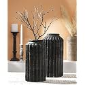 Handmade Mango Wood Flower Vase for Home Decor in Natural Finish |Small- 6"X 12", Large-7" X 14" Ideal Flower Pots for Home Decoration (Pack of 2)