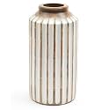 Handmade Mango Wood Flower Vase for Home Decor in Natural Finish |Small- 6"X 12", Large-7" X 14" Ideal Flower Pots for Home Decoration (Pack of 2)