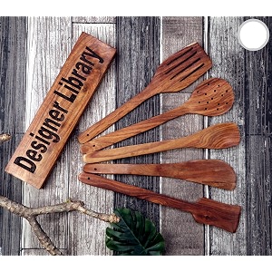 sheesham wood spoon set for cooking includes dessert rice spoons frying serving spatula wooden for nonstick cookware kitchen utensils and cooking spoon spoon set of 5