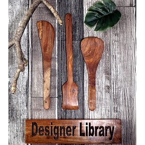 sheesham wood spoon set for cooking includes dessert rice spoons frying serving spatula wooden for nonstick cookware kitchen utensils and cooking spoon spoon set of 3
