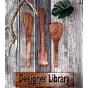 Sheesham Wood Spoon Set for Cooking Includes Dessert Rice Spoons, Frying Serving Spatula, Wooden for Nonstick Cookware Kitchen Utensils and Cooking Spoon (‎Spoon Set of 3)