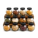 Designer Transparent Glass Storage Jar with Black