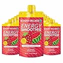 Designer Wellness Energy Smoothie, Real Fruit, 100mg Natural Caffeine, 5g Protein, Low Carb, Zero Added Sugar, Gluten-Free, Strawberry Watermelon, 12 Count