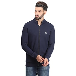 cotton men39s hooded fleece sweatshirt with zip