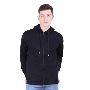 cotton men39s hooded fleece sweatshirt with zip