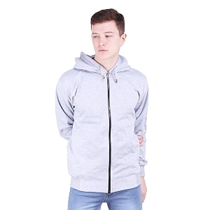 cotton men39s hooded fleece sweatshirt with zip