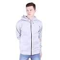 Cotton Men's Hooded Fleece Sweatshirt with Zip