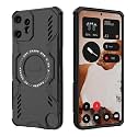 Designerz hub® Back Cover for CMF Phone 2 Pro | Case with Magnetic Metal Ring Supports Magsafe Charger &amp; Car Mount | Military Grade Protection | Black