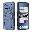 Designerz hub® Back Cover for Nothing Phone 3A | Shockproof Case with Magnetic Metal Ring Supports Magsafe Charger &amp; Car Mount | Military Grade Protection | Blue