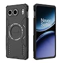 Designerz hub® Back Cover for OnePlus Nord 4 5G | Shockproof Case with Magnetic Metal Ring Supports Magsafe Charger &amp; Car Mount | Military Grade Protection | Black