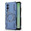 Designerz hub® Back Cover for OnePlus Nord 5 | Case with Magnetic Metal Ring Supports Magsafe Charger &amp; Car Mount | Military Grade Protection | Blue